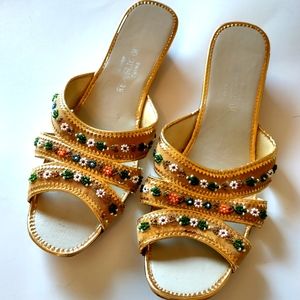 Vintage 60s beaded shoes
